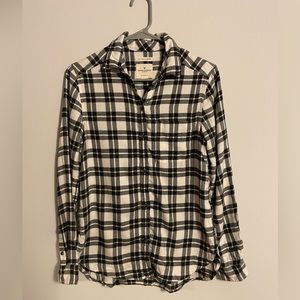 American Eagle black/white Flannel XS